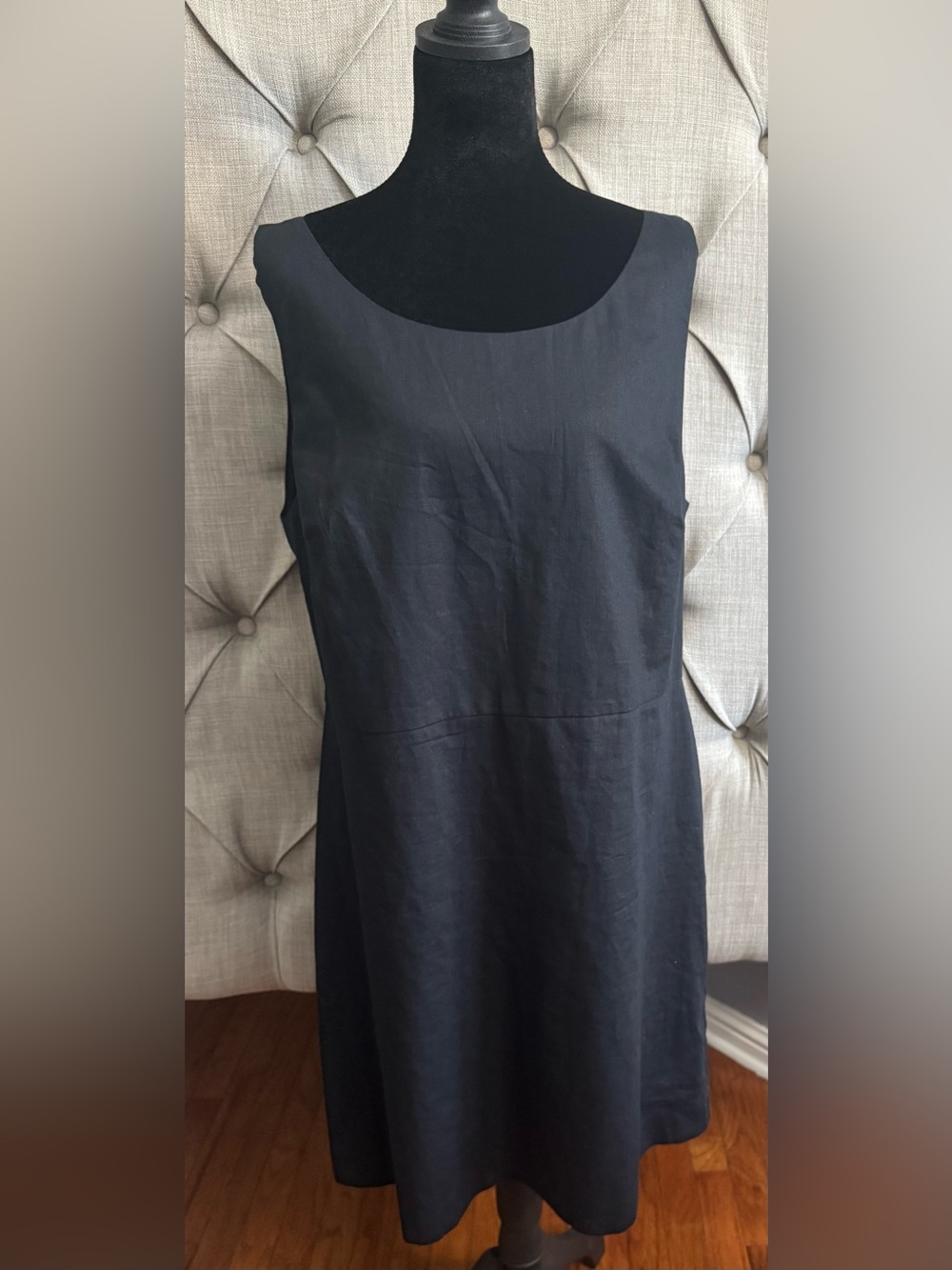 Banana Republic Black Sleeveless Midi A-Line Dress